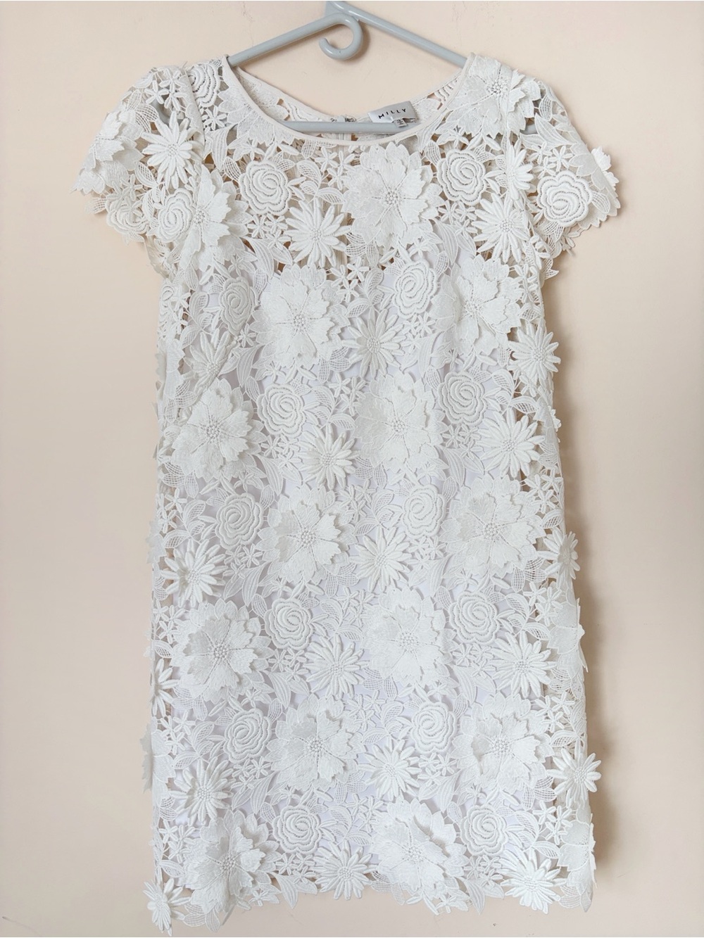 Milly White Floral Lace Dress